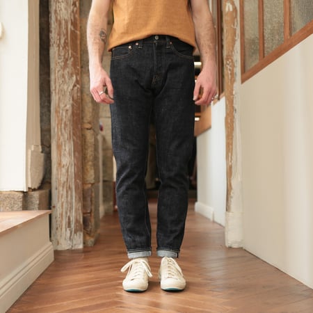0405-82IE High Tapered 16oz Textured Denim