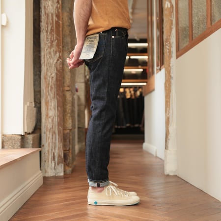 0405-82IE High Tapered 16oz Textured Denim