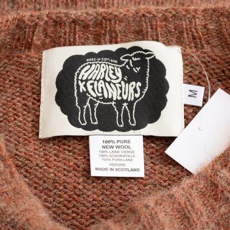 HARLEY OF SCOTLAND X FLANEURS / Shaggy Crew Neck Sweater Brae