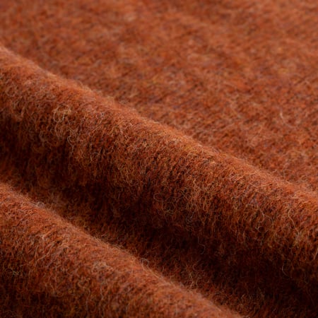 HARLEY OF SCOTLAND X FLÂNEURS / Shaggy Crew Neck Sweater Terracotta