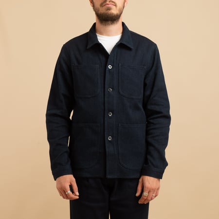 JAPAN BLUE / 11oz Indigo Sashiko Coverall Jacket