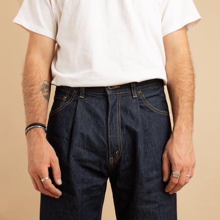 JAPAN BLUE / Indigo 13oz Wide Tapered 5-Pocket Pants