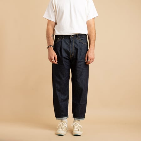 JAPAN BLUE / Indigo 13oz Wide Tapered 5-Pocket Pants