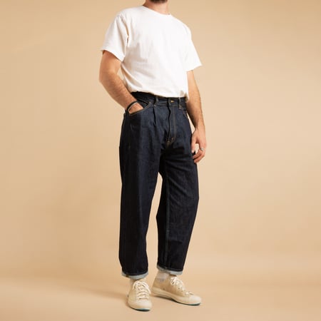 JAPAN BLUE / Indigo 13oz Wide Tapered 5-Pocket Pants