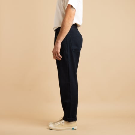 JAPAN BLUE / Indigo Sashiko Wide Tapered 5P Pants