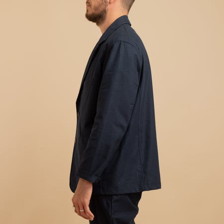 Back Nep Jacket Dark Navy