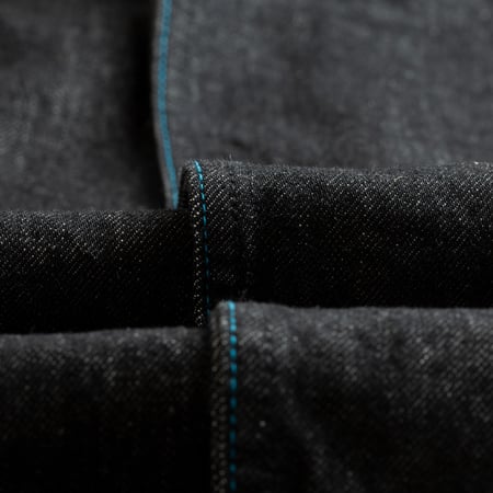 JAPAN BLUE / Dark Grey 13oz Wide Tapered 5-Pocket Pants