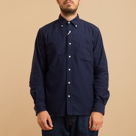 BD Solid Navy Flannel