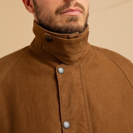 F2361 Heavy Moleskin Riding Jacket Brown