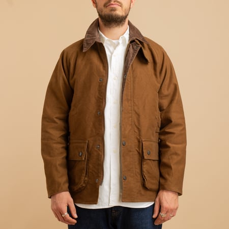 F2361 Heavy Moleskin Riding Jacket Brown