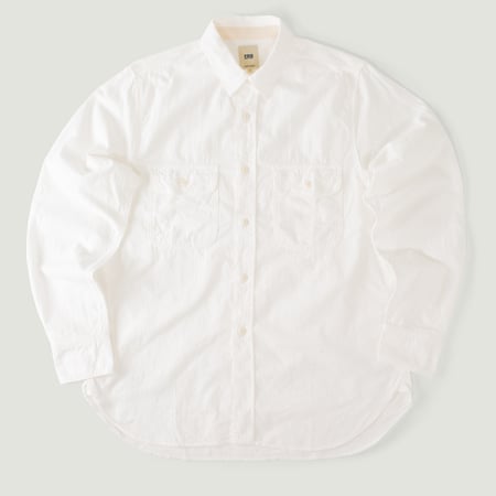 F3496 Oxford Work Shirt White