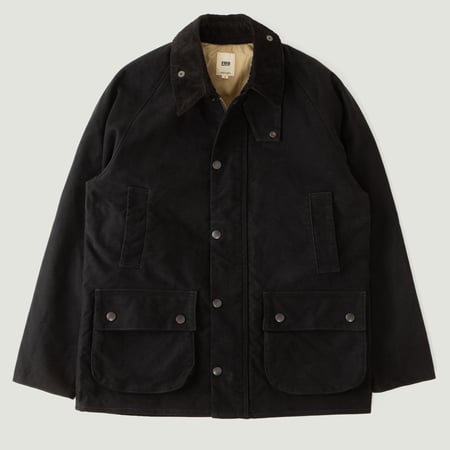 F2361 Heavy Moleskin Riding Jacket Black