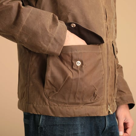 Dark Tan Blazer Coat