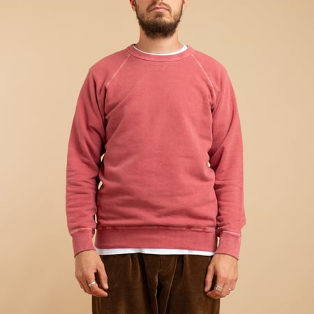 Raglan Crewneck Sweatshirt P-F.Red
