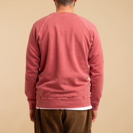Raglan Crewneck Sweatshirt P-F.Red