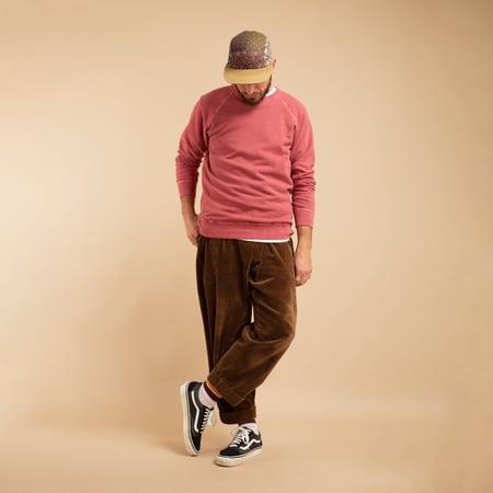 Raglan Crewneck Sweatshirt P-F.Red