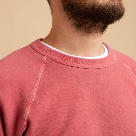 Raglan Crewneck Sweatshirt P-F.Red