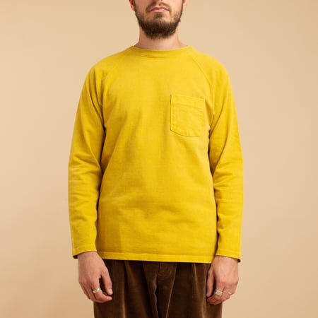 Heavy Raglan Pocket T-Shirt L/S P-Banana