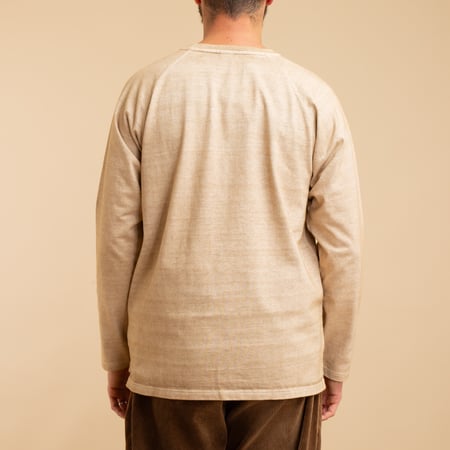 Heavy Raglan Pocket T-Shirt Long Sleeve P-Latte