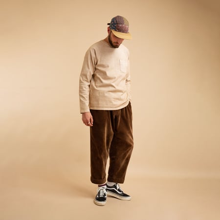 Heavy Raglan Pocket T-Shirt Long Sleeve P-Latte