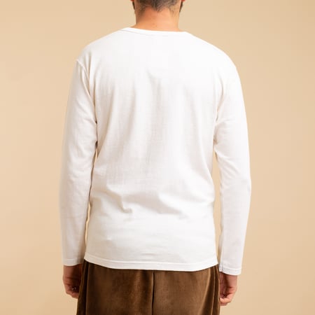 Long Sleeve Henley T-Shirt P-Natural
