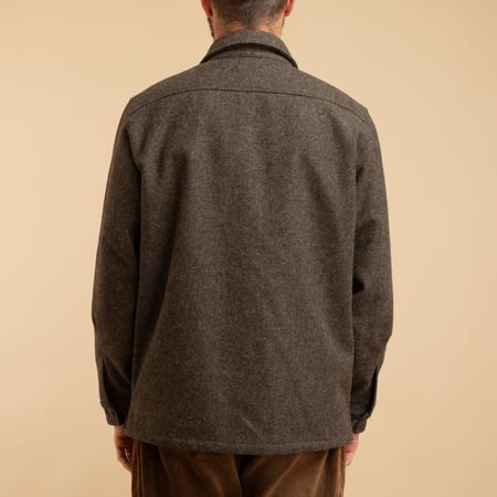 Wool Cruiser Jacket Brown