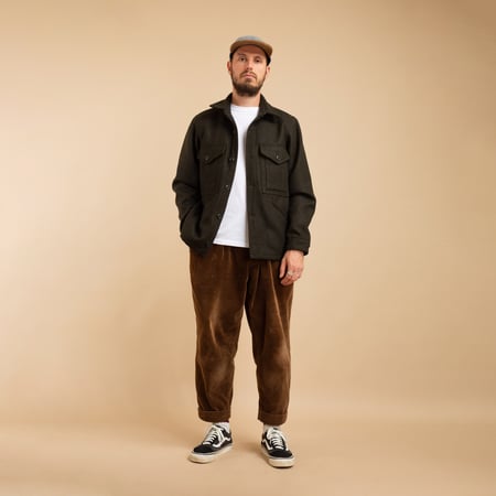 Dark Green Wool Cruiser Jacket