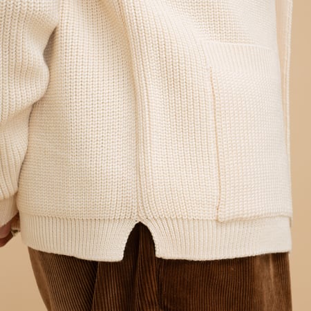 Signature 1 Button Cardigan Ivory