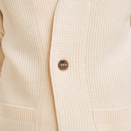 Signature 1 Button Cardigan Ivory