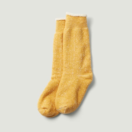 Double Face Crew Socks Yellow