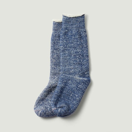 Double Face Crew Socks Deep Ocean