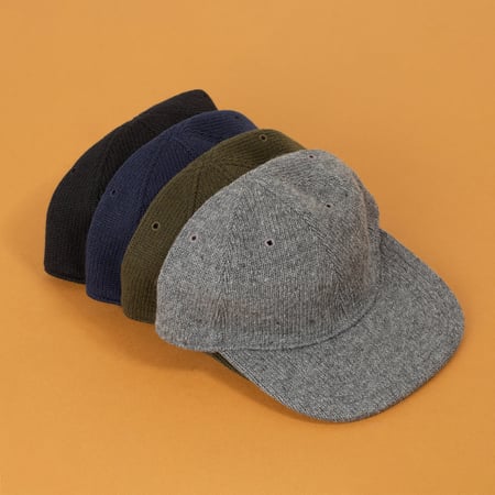 Recycle W/P 6 Panel Knit Cap Dark Gray
