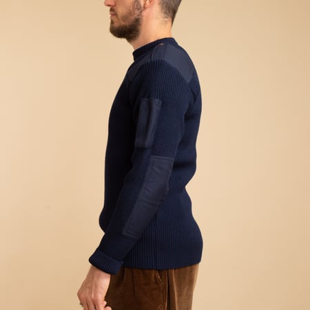 THE MINOR / Military Navy Officer Sweater