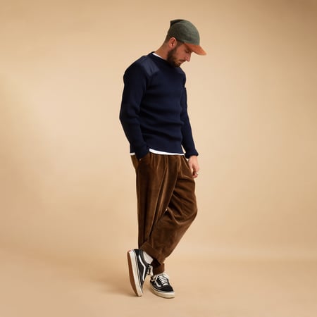 THE MINOR / Military Navy Officer Sweater
