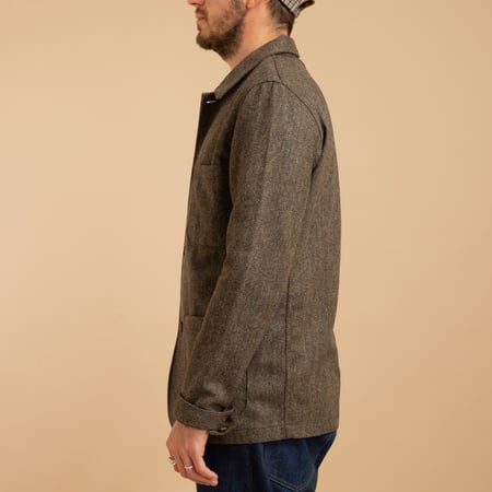 Labura Herringbone Wool Brown