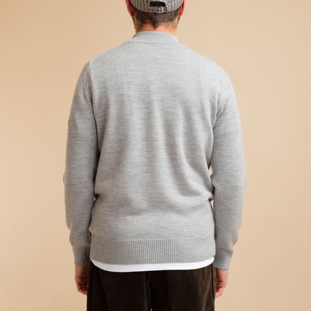 Light Gray Wool Turtleneck Sweater