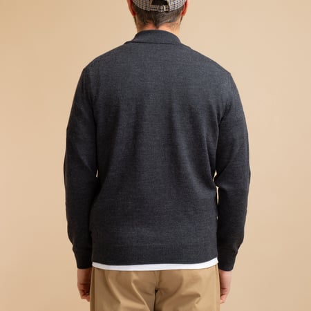 Charcoal Gray Merino Turtleneck Sweater