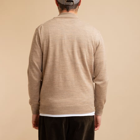 Light Brown Merino Turtleneck Sweater