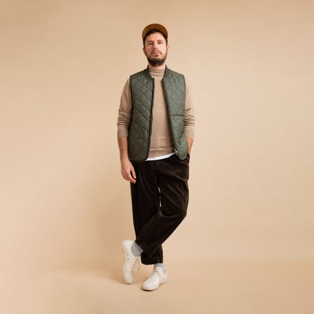 Light Brown Merino Turtleneck Sweater