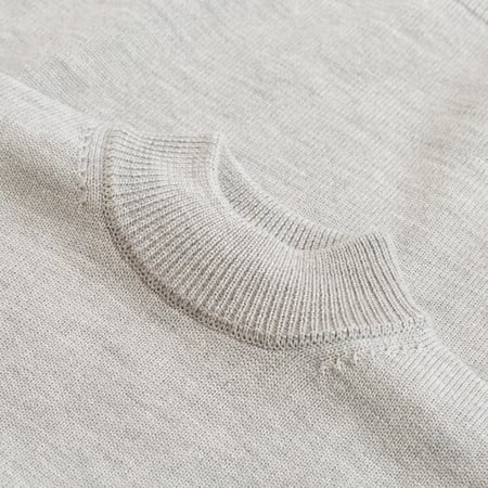 Light Gray Wool Turtleneck Sweater