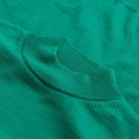 Grass Green Merino Turtleneck Sweater
