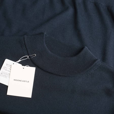 Navy Merino Turtleneck Sweater