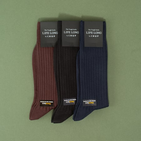 "Life Long" TS-5 Navy Socks