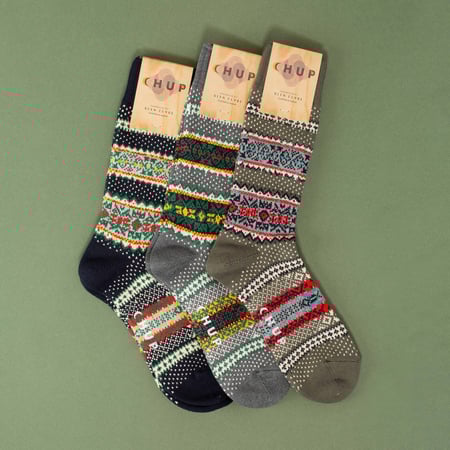 My Favorite Village Sage Socks