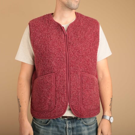 Pepitco Vest Dark Red
