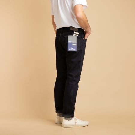 0405-52G High Tapered 18oz Indigo×Grey