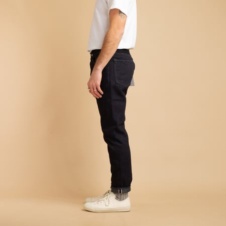 0405-52G High Tapered 18oz Indigo×Grey