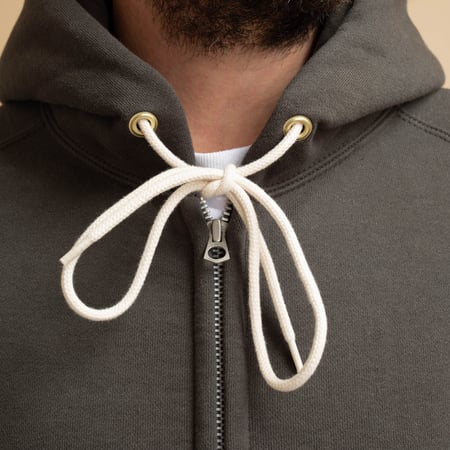 "Sure MFG" Zip Corn Head Hoodie in Ink Black