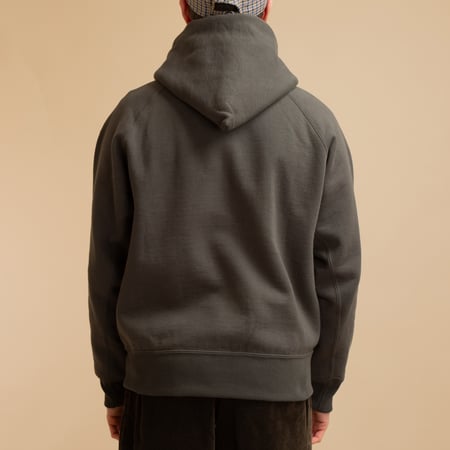 "Sure MFG" Zip Corn Head Hoodie in Ink Black