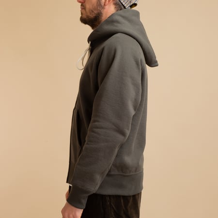 "Sure MFG" Zip Corn Head Hoodie in Ink Black